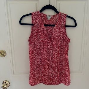 Floral J. Crew blouse size XXS but fits like a small/xs